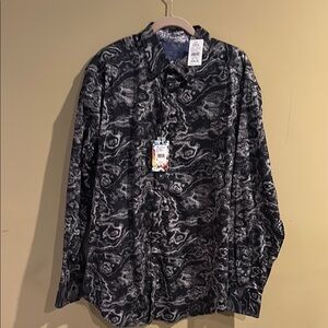 Robert Graham - Black and Gray Patterned Button-Up Shirt